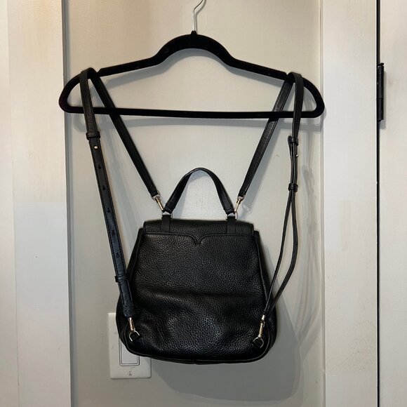 Kate Spade Lake Medium Convertible Backpack, Black Pebbled Leather main image 5